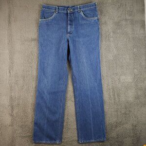 Lee Men's Regular Fit Straight Leg VTG 80's Jeans Tag 38x34 Fit 34x33 USA Made